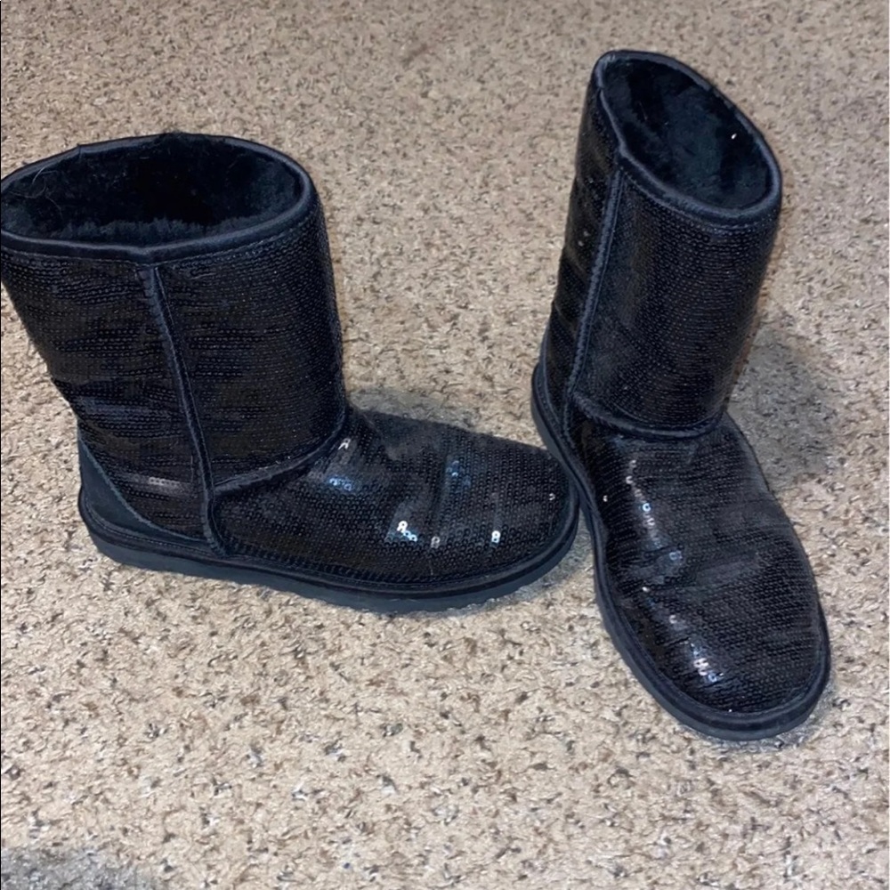 Ugg Australia Black Sequin boots